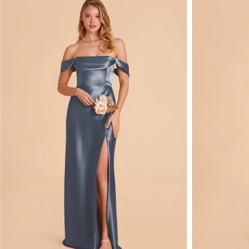 Birdy Grey Satin Bridesmaid Dress - Style Mia